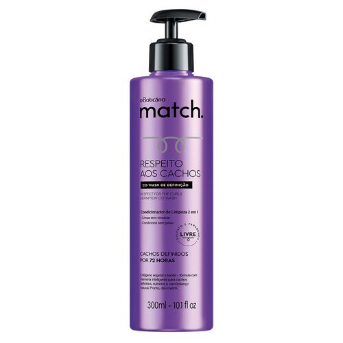 Match Respect The Curls Co Wash Conditioner 300ml 10 1 Fl Oz O Boticario O Boticario